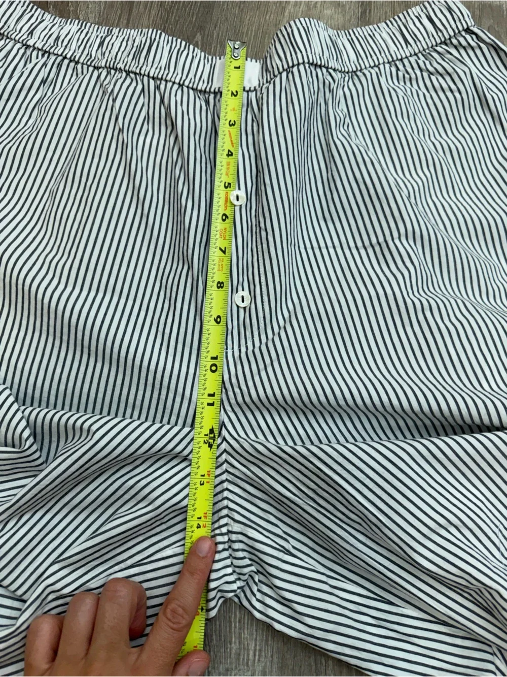 NWT Anthropologie The Wren Boxer Pant White & Navy Stripe XL - Picture 7 of 11